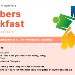 VIC Networking: Members Breakfast April - 4 Locations!